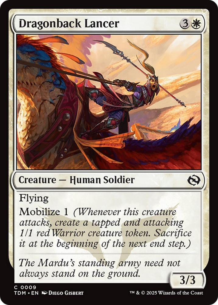 Dragonback Lancer [Tarkir: Dragonstorm] Magic: The Gathering