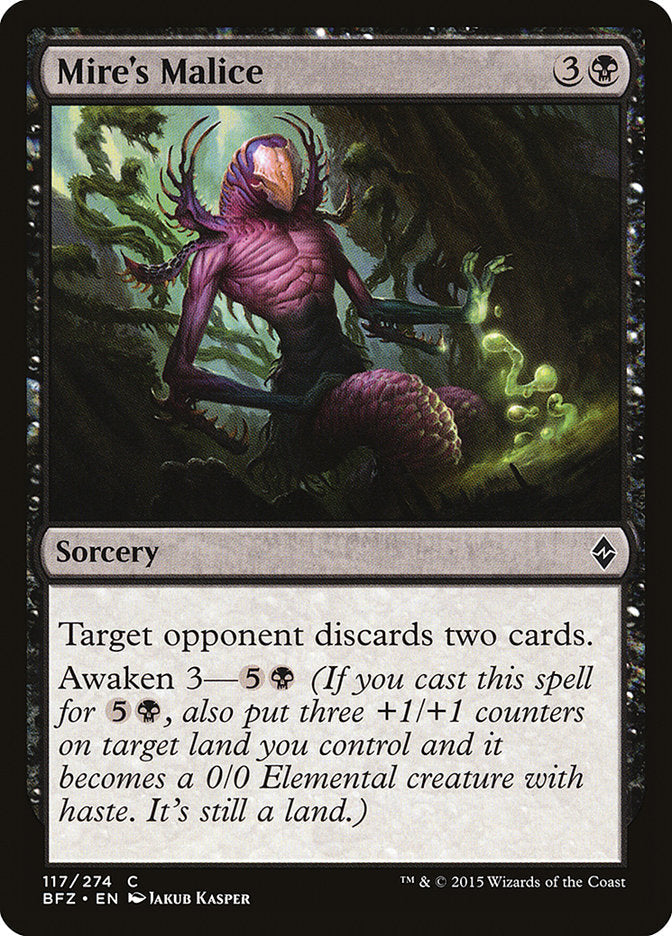 Mire's Malice [Battle for Zendikar] Magic: The Gathering