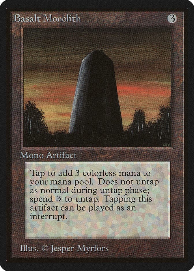 Basalt Monolith [Beta Edition] Magic: The Gathering