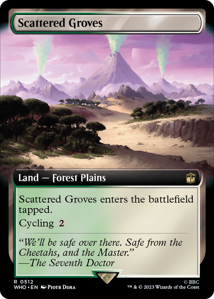 Scattered Groves (Extended Art) [Doctor Who] Magic: The Gathering