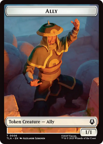 Ally (0006) // Soldier (0002) Double-Sided Token [Avatar: The Last Airbender Tokens] Magic: The Gathering