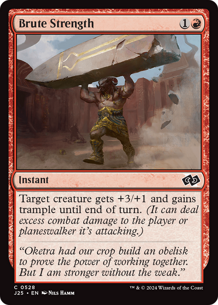 Brute Strength [Foundations Jumpstart] Magic: The Gathering