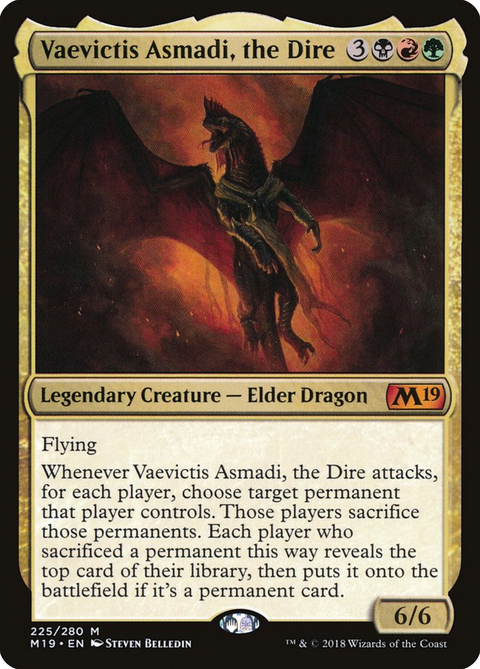 Vaevictis Asmadi, the Dire [Core Set 2019] Magic: The Gathering