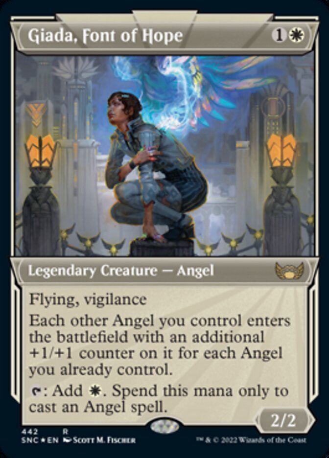 Giada, Font of Hope (Showcase Art Deco Foil Etched) [Streets of New Capenna] Magic: The Gathering