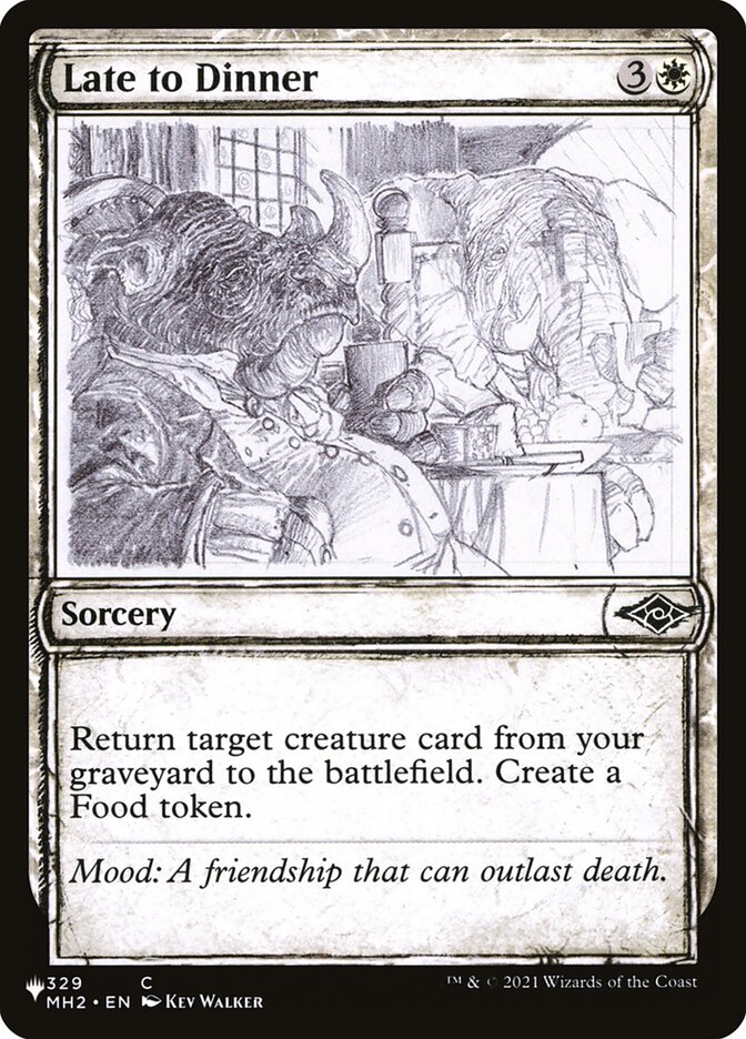 Late to Dinner [The List] Magic: The Gathering