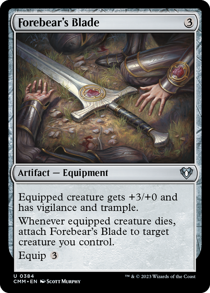 Forebear's Blade [Commander Masters] Magic: The Gathering
