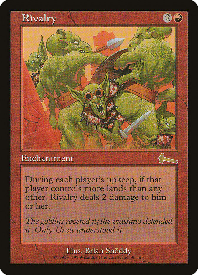 Rivalry [Urza's Legacy] Magic: The Gathering