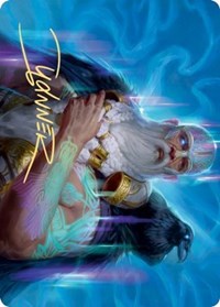 Alrund, God of the Cosmos Art Card (Gold-Stamped Signature) [Kaldheim Art Series] Magic: The Gathering