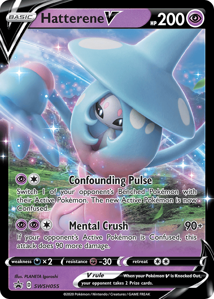 Hatterene V (SWSH055) (Jumbo Card) [Sword & Shield: Black Star Promos]