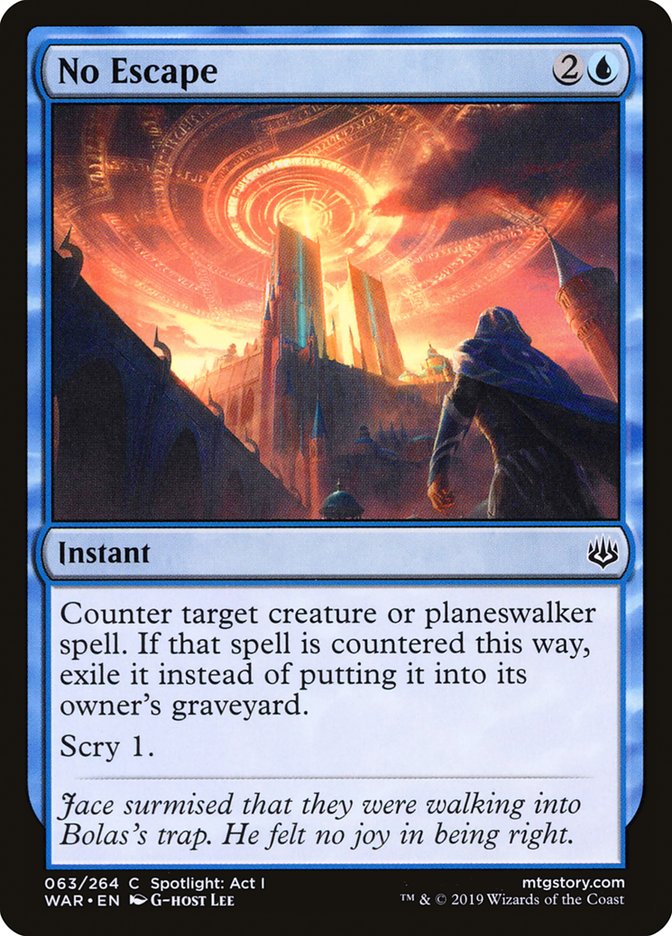 No Escape [War of the Spark] Magic: The Gathering