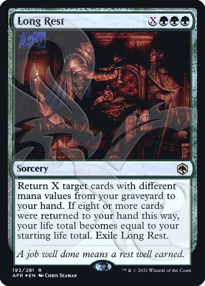 Long Rest (Ampersand Promo) [Dungeons & Dragons: Adventures in the Forgotten Realms Promos] Magic: The Gathering