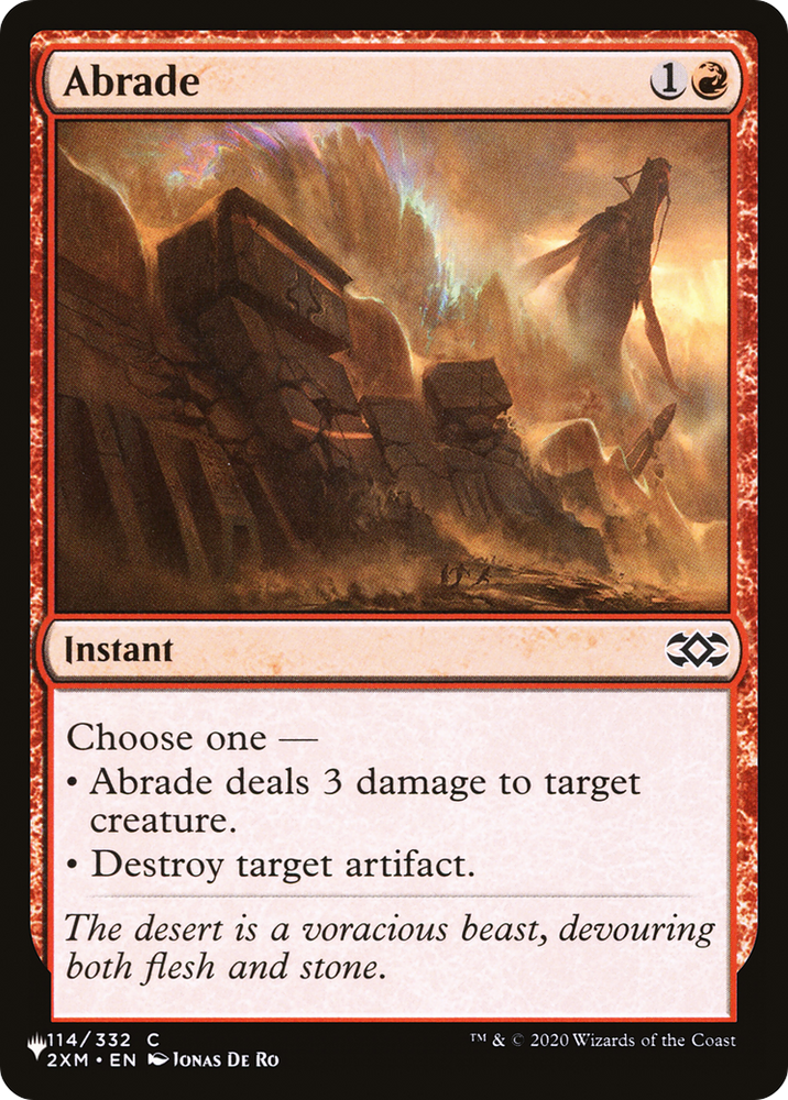 Abrade (2XM) [The List] Magic: The Gathering