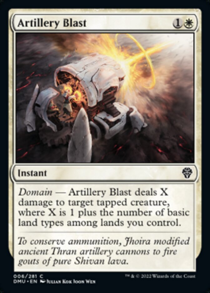 Artillery Blast [Dominaria United] Magic: The Gathering