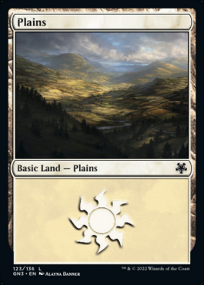 Plains (123) [Game Night: Free-for-All] Magic: The Gathering