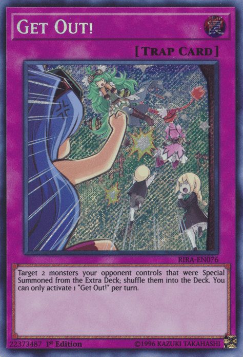 Get Out! [RIRA-EN076] Secret Rare - Yugioh Cards For Your TCG Needs!