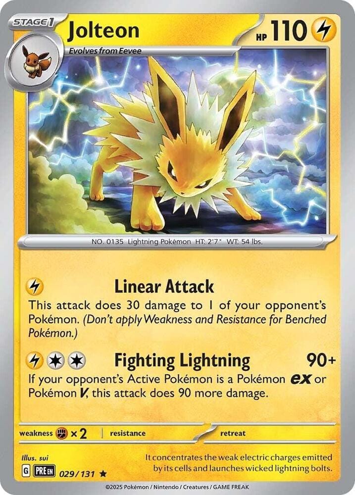 Jolteon (029/131) [Scarlet & Violet: Prismatic Evolutions] - Pokemon Cards For Your TCG Needs!