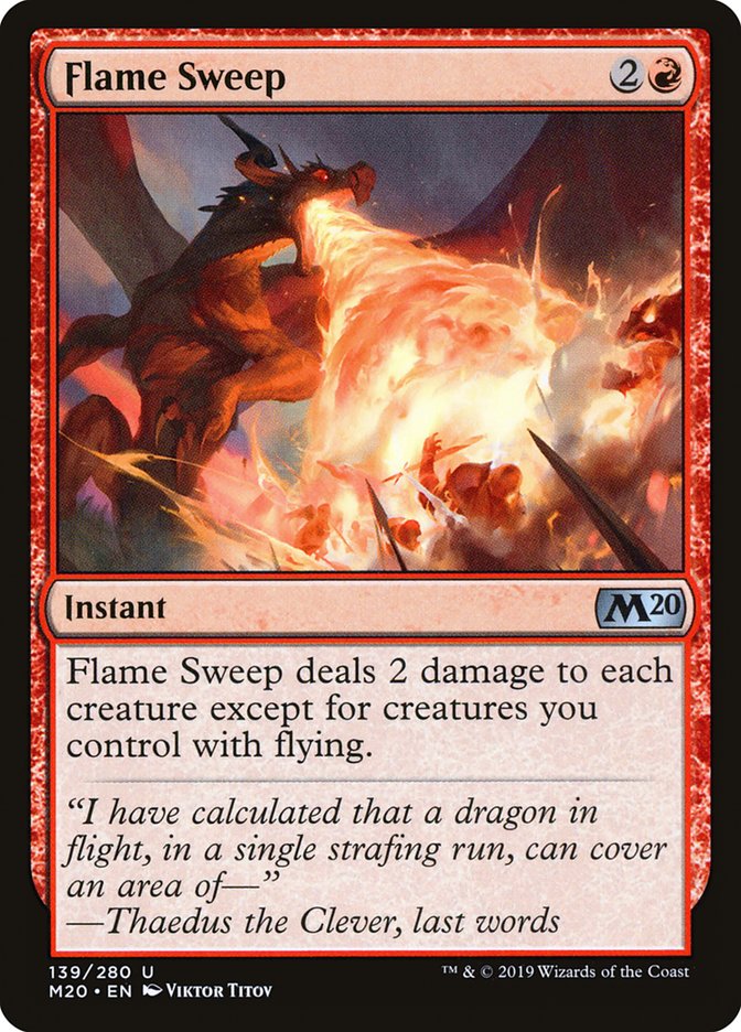 Flame Sweep [Core Set 2020] Magic: The Gathering