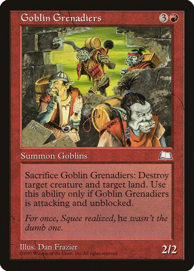 Goblin Grenadiers [Weatherlight] Magic: The Gathering