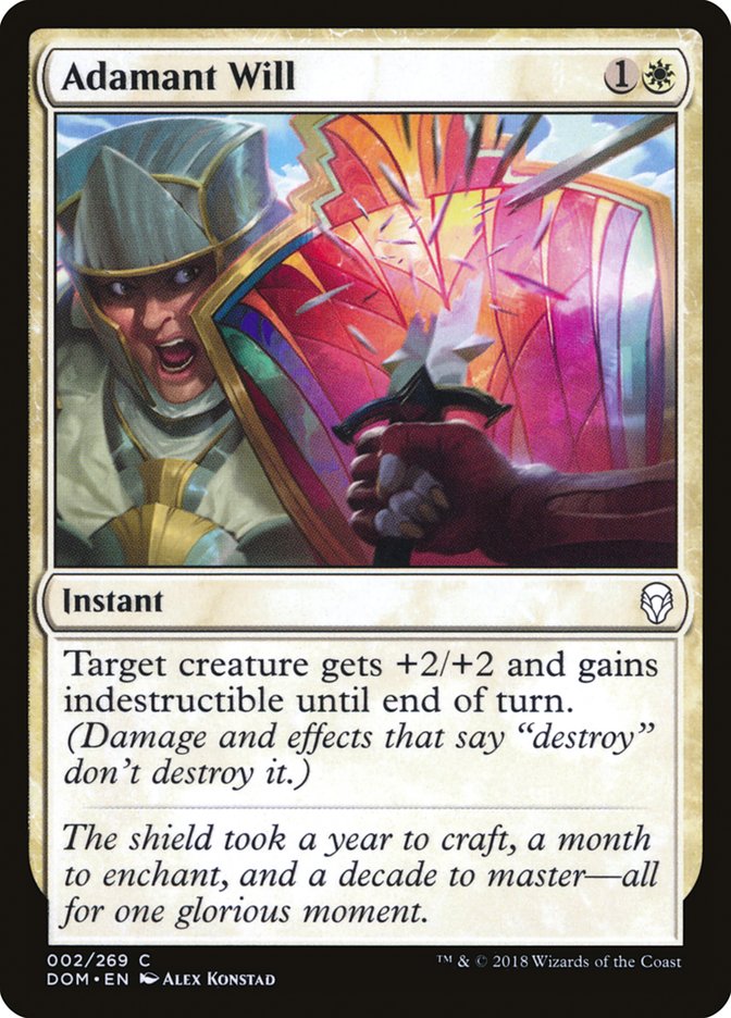 Adamant Will [Dominaria] Magic: The Gathering