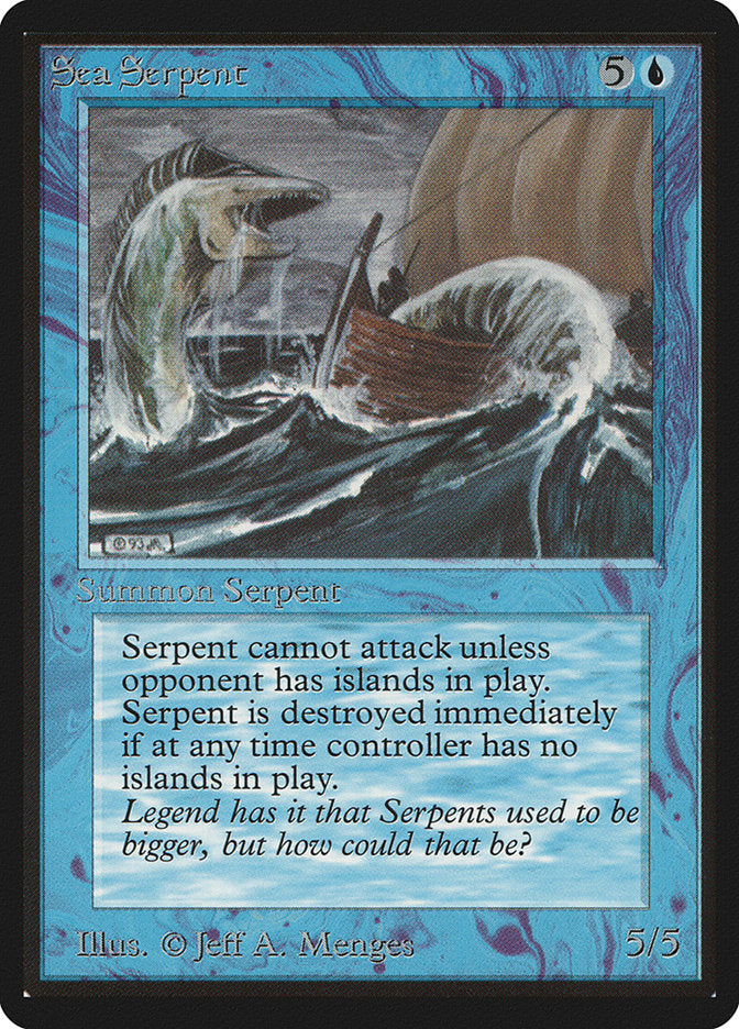 Sea Serpent [Beta Edition] Magic: The Gathering