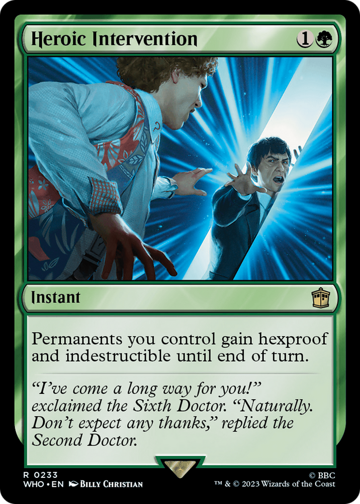 Heroic Intervention [Doctor Who] Magic: The Gathering