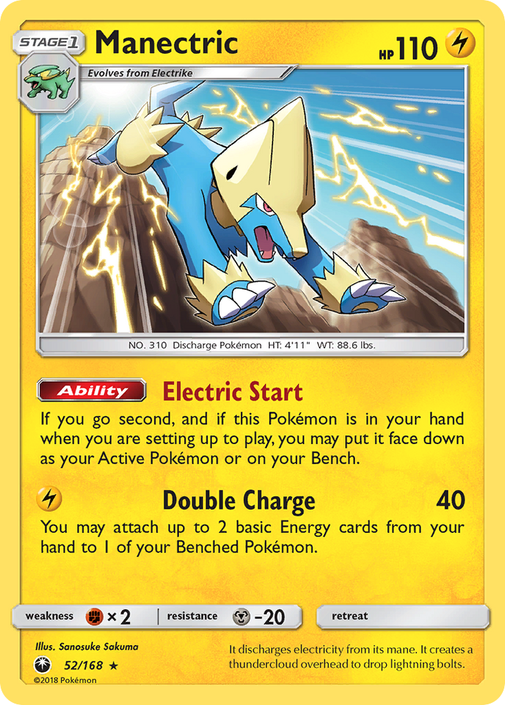 Manectric (52/168) [Sun & Moon: Celestial Storm] Pokémon