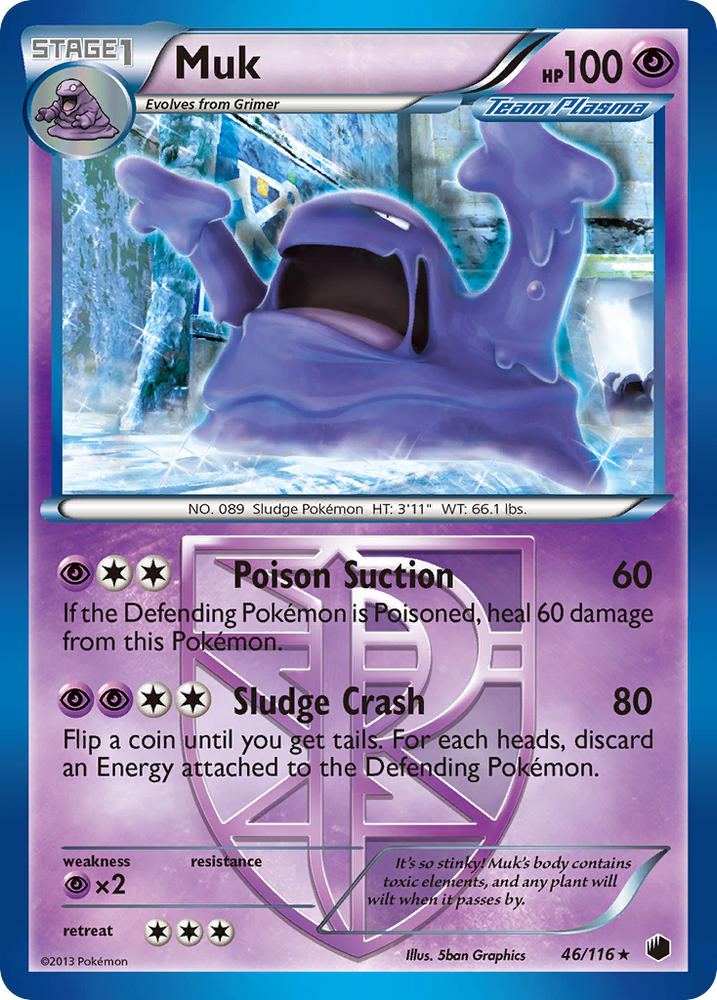 Muk (46/116) [Black & White: Plasma Freeze] Pokémon