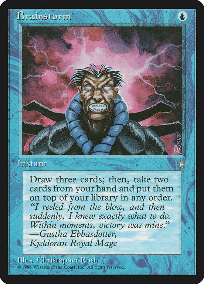 Brainstorm [Ice Age] Magic: The Gathering