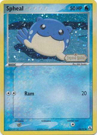 Spheal (65/92) (Stamped) [EX: Legend Maker] Pokémon