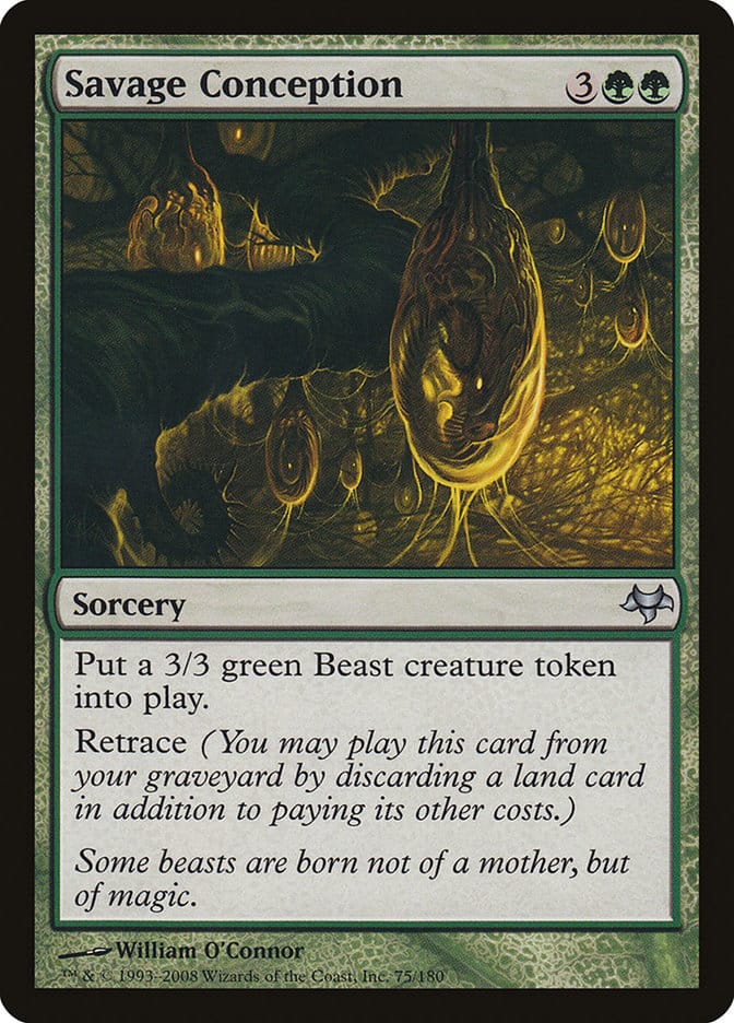 Savage Conception [Eventide] Magic: The Gathering