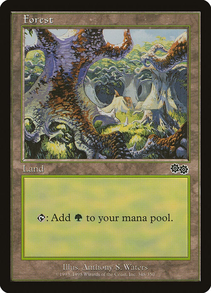 Forest (348) [Urza's Saga] Magic: The Gathering