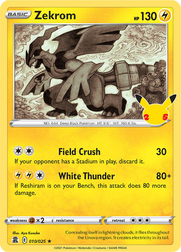 Zekrom (010/025) [Celebrations: 25th Anniversary] Pokémon
