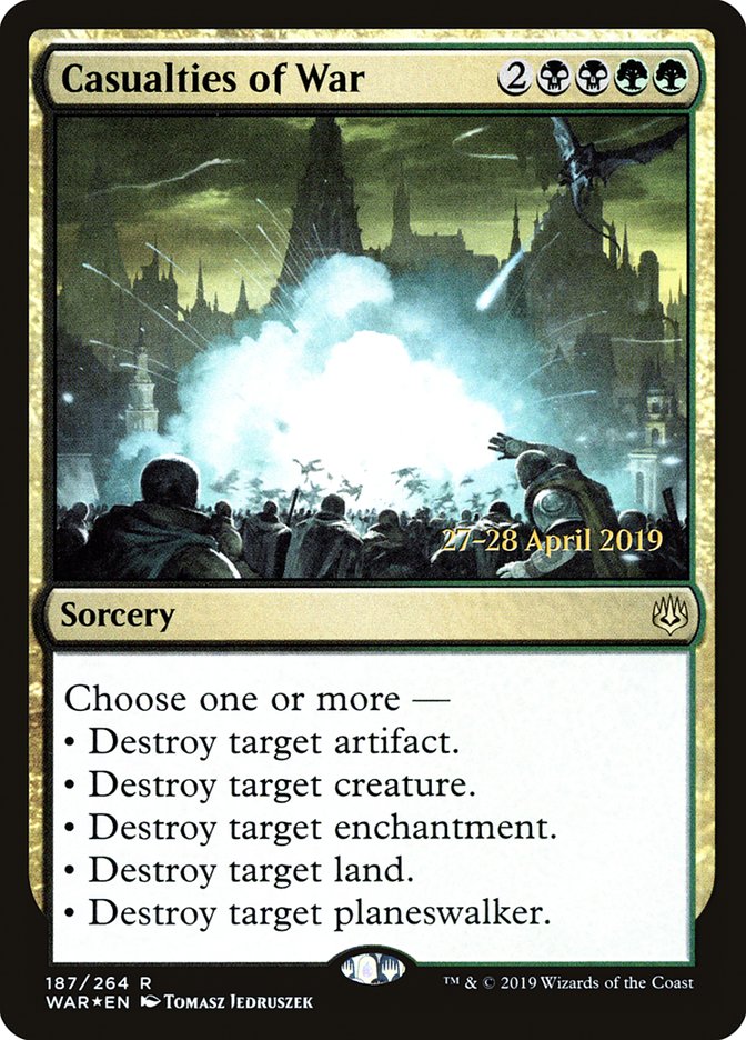 Casualties of War [War of the Spark Prerelease Promos] Magic: The Gathering
