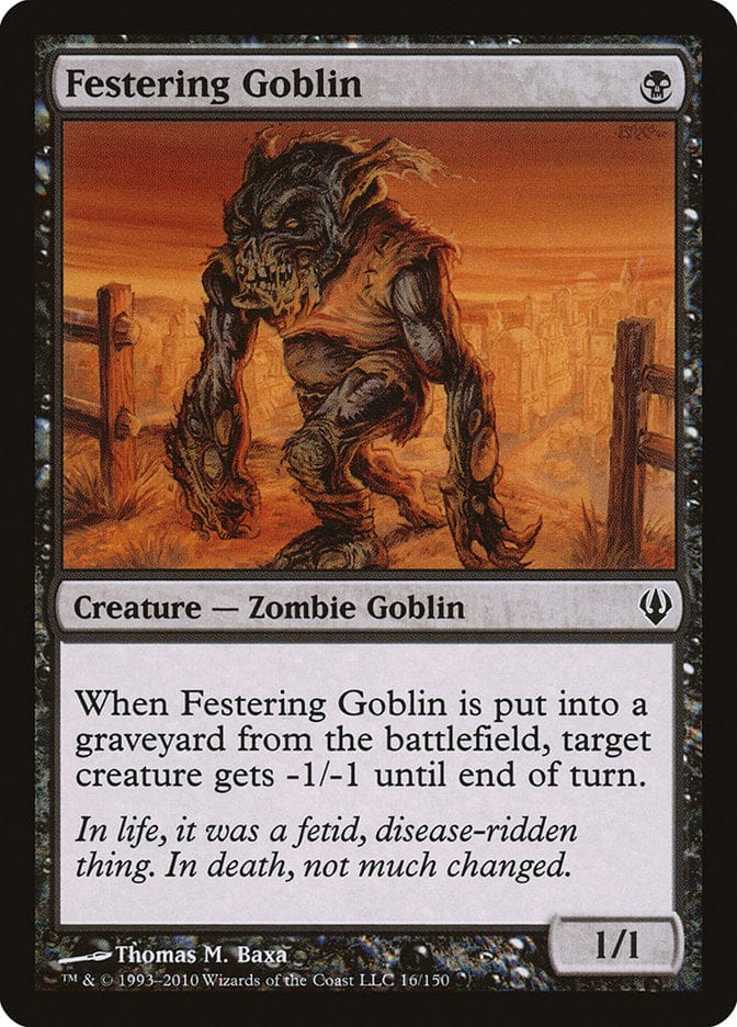 Festering Goblin [Archenemy] Magic: The Gathering