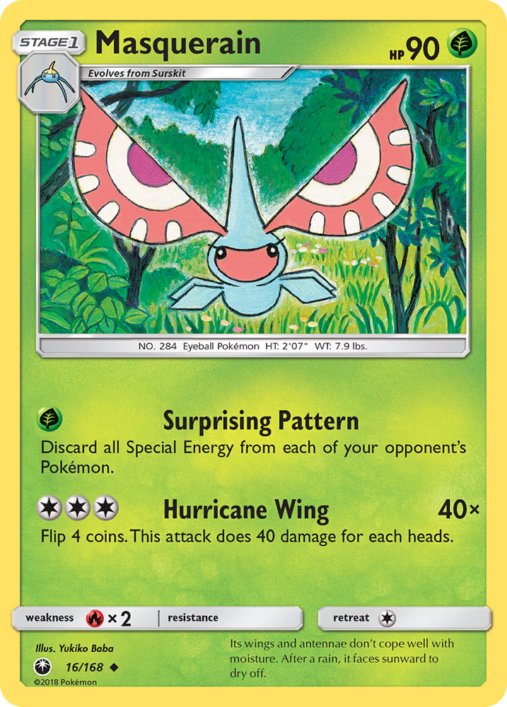 Masquerain (16/168) [Sun & Moon: Celestial Storm] Pokémon