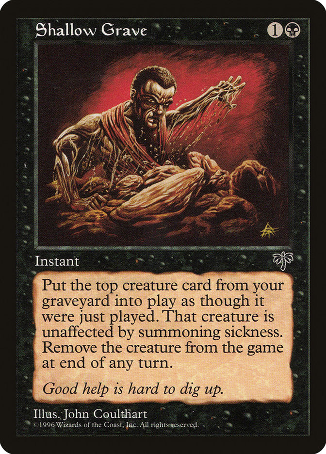 Shallow Grave [Mirage] Magic: The Gathering