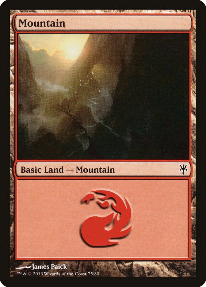 Mountain (75) [Duel Decks: Sorin vs. Tibalt] Magic: The Gathering