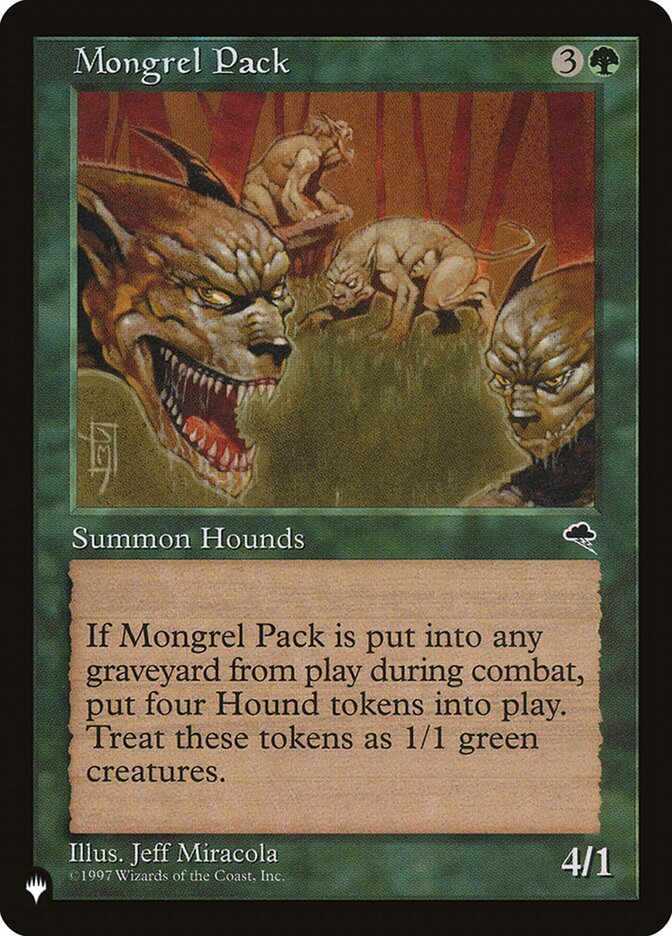 Mongrel Pack [The List] Magic: The Gathering