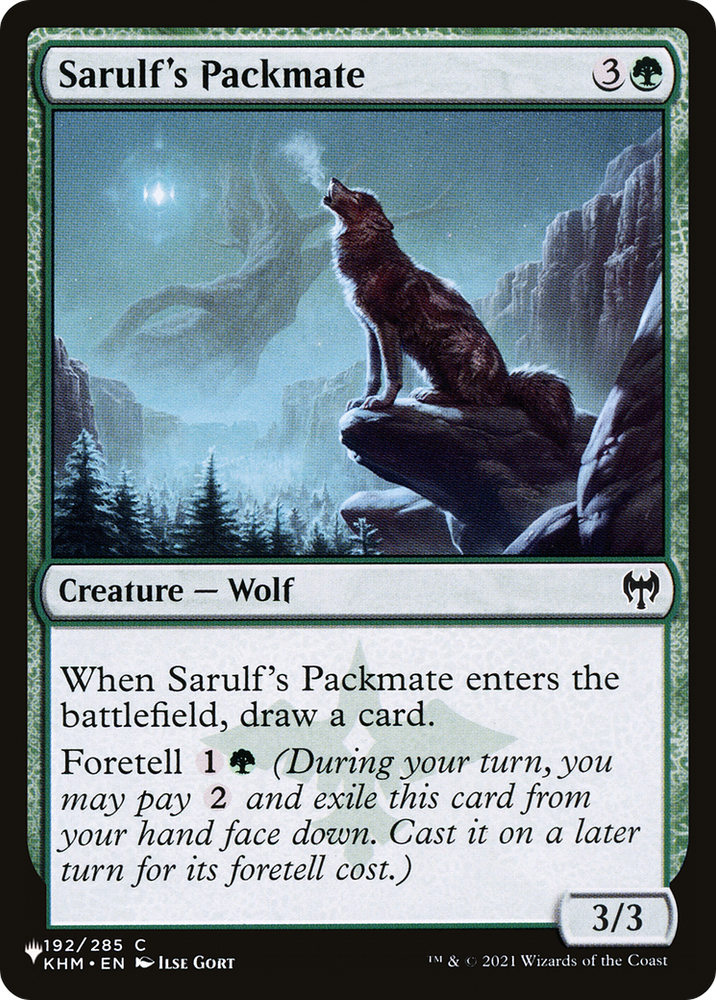 Sarulf's Packmate [The List] Magic: The Gathering