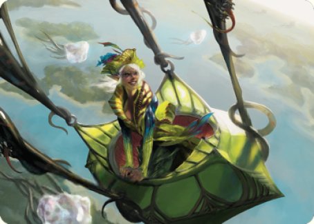 Nael, Avizoa Aeronaut Art Card [Dominaria United Art Series] Magic: The Gathering