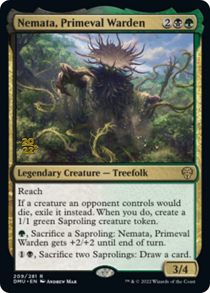 Nemata, Primeval Warden [Dominaria United Prerelease Promos] Magic: The Gathering