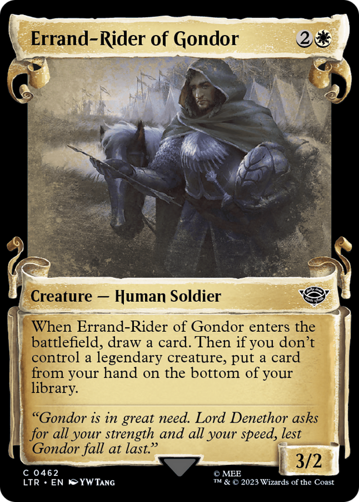 Errand-Rider of Gondor [The Lord of the Rings: Tales of Middle-Earth Showcase Scrolls] Magic: The Gathering