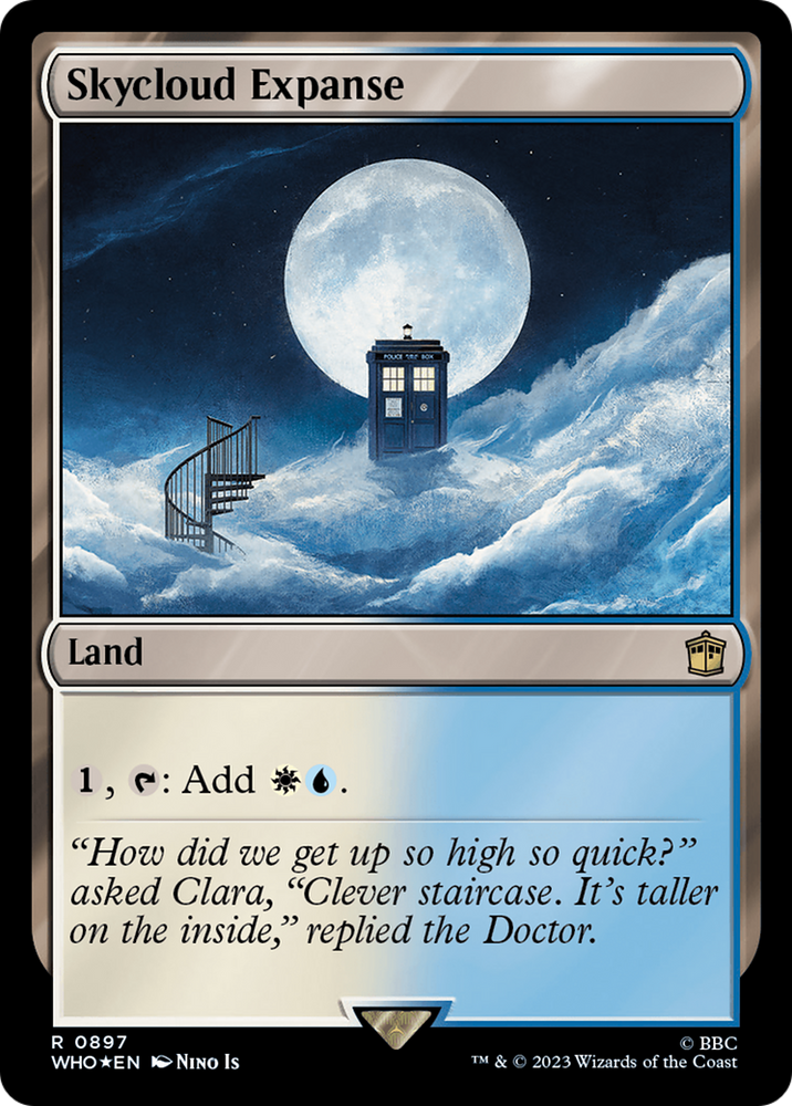 Skycloud Expanse (Surge Foil) [Doctor Who] Magic: The Gathering