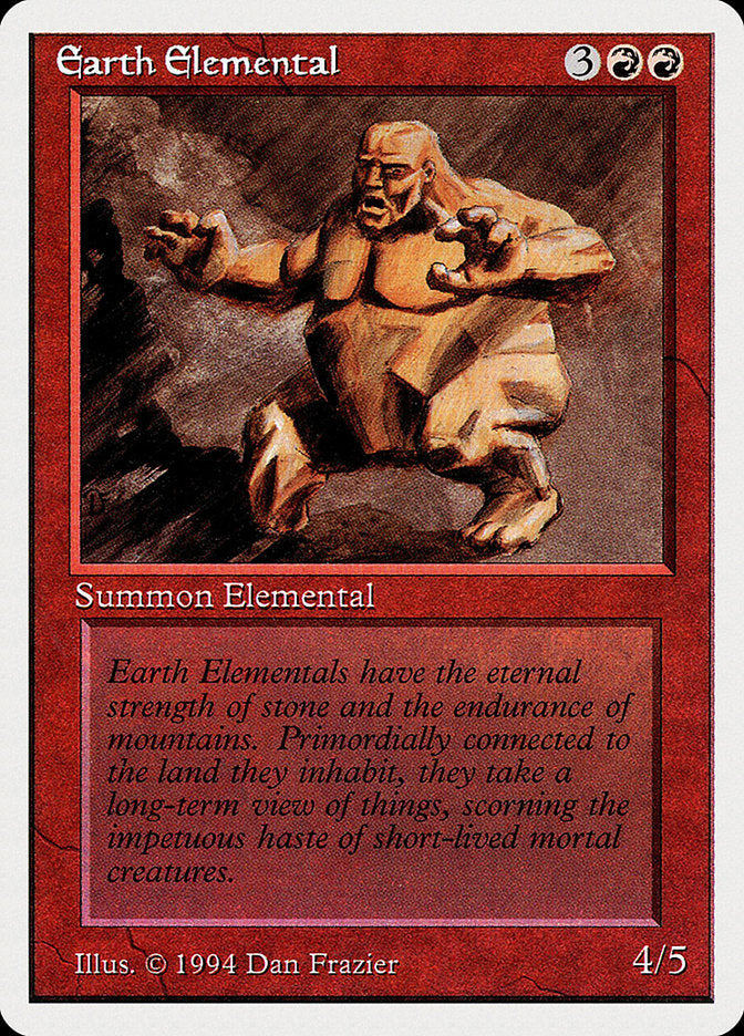 Earth Elemental [Summer Magic / Edgar] Magic: The Gathering