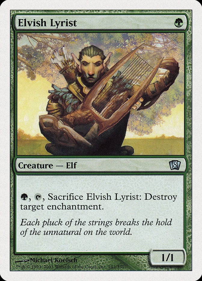 Elvish Lyrist [Eighth Edition] Magic: The Gathering