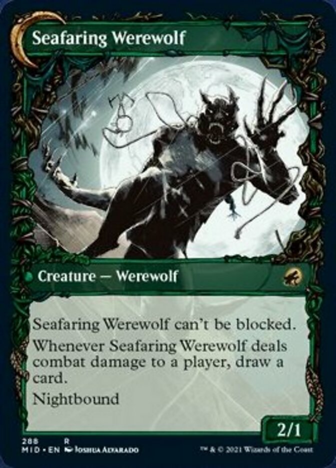 Suspicious Stowaway // Seafaring Werewolf (Showcase Equinox) [Innistrad: Midnight Hunt] Magic: The Gathering