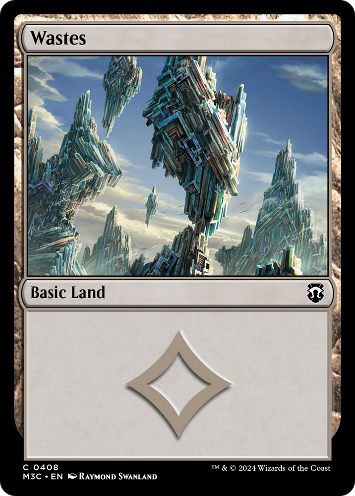 Wastes (Ripple Foil) [Modern Horizons 3 Commander] Magic: The Gathering