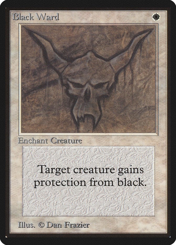 Black Ward [Beta Edition] Magic: The Gathering