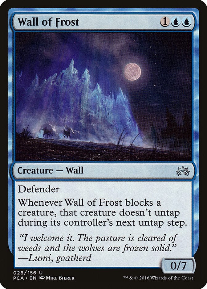 Wall of Frost [Planechase Anthology] Magic: The Gathering