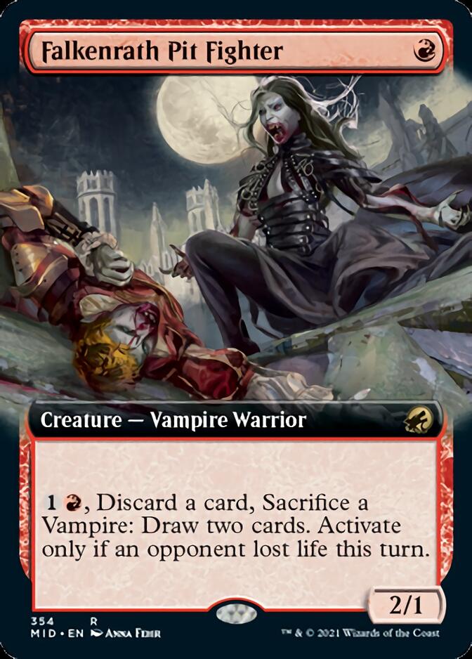 Falkenrath Pit Fighter (Extended Art) [Innistrad: Midnight Hunt] Magic: The Gathering